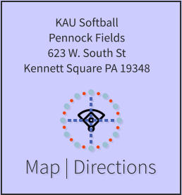 Map | Directions KAU Softball Pennock Fields 623 W. South St Kennett Square PA 19348